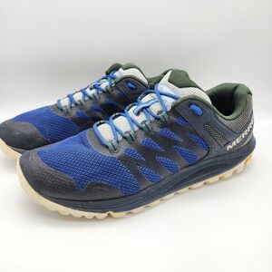 Merrell Nova 2 Trail Running Shoes Sneakers See America Blue Green Men's size 11